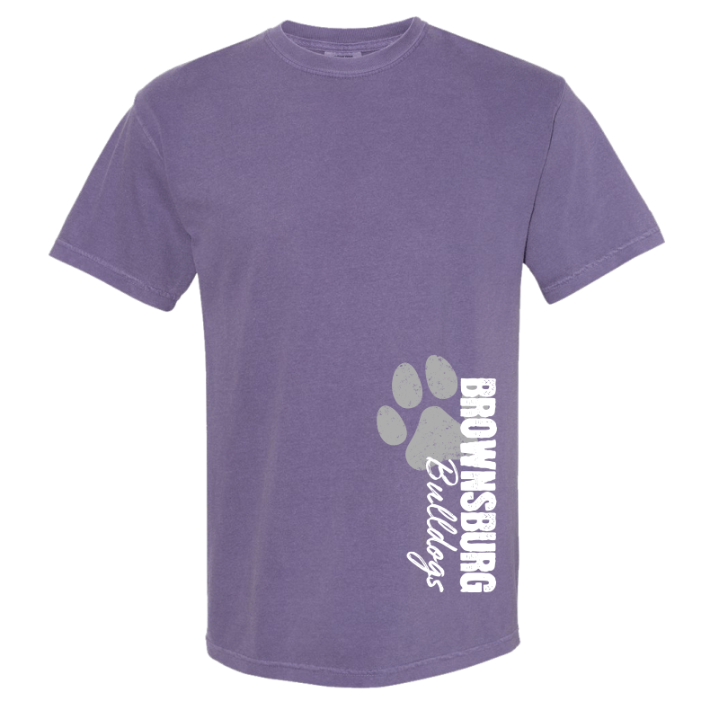 Comfort Colors Vertical Bulldogs Tee