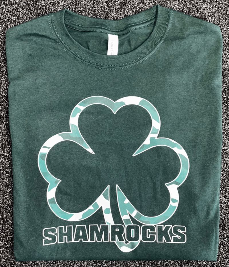 St. Malachy Camo Shamrock Adult Tee