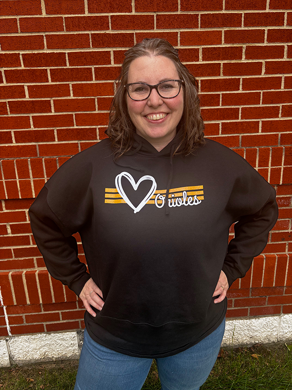 Orioles Sparkle Cropped Hoodie