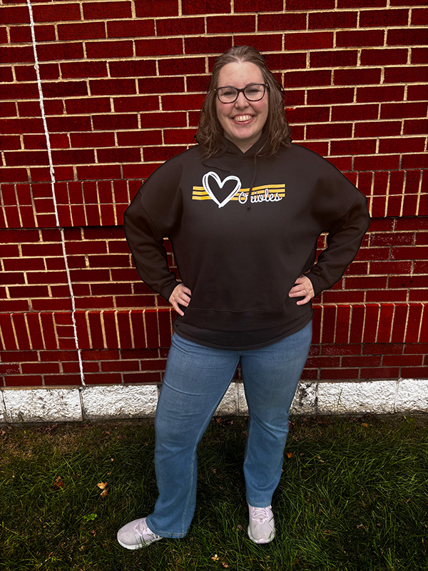 Orioles Sparkle Cropped Hoodie