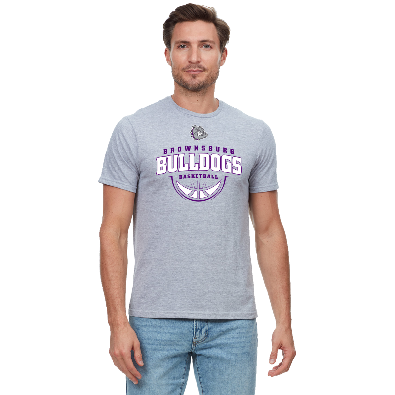 Bulldogs Grey Basketball Tee