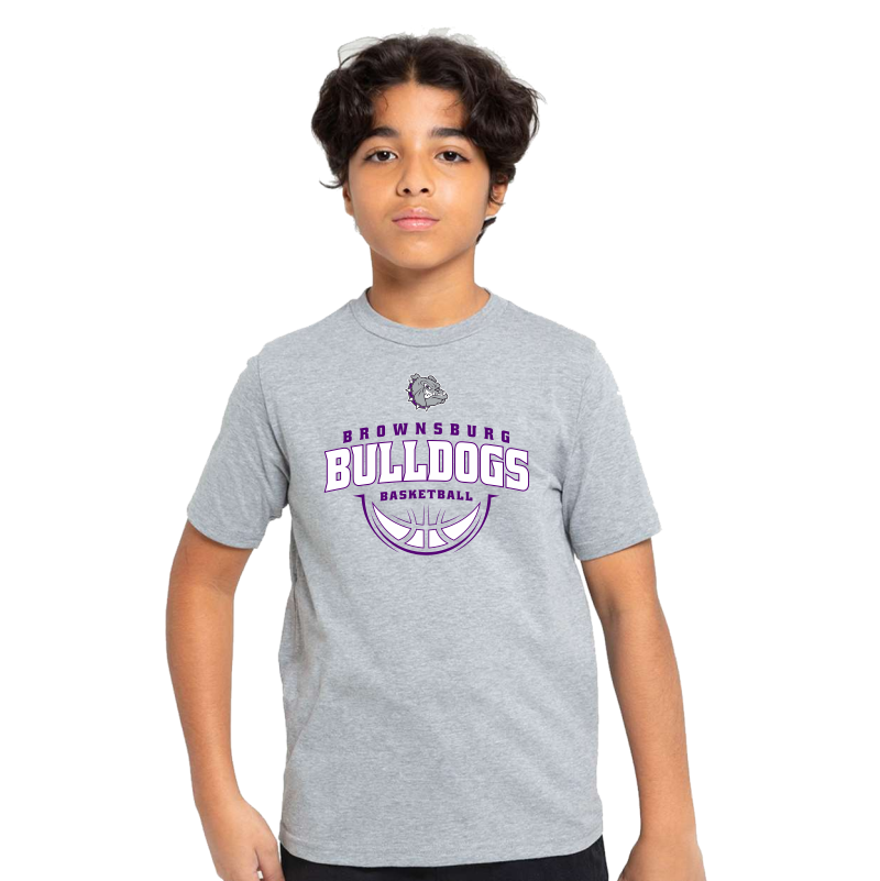 Bulldogs Grey Basketball Tee
