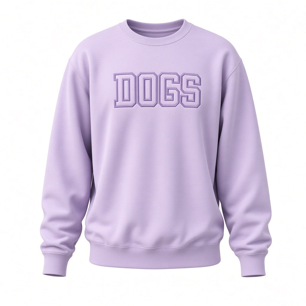 Embroidered DOGS Unisex Comfort Colors Crewneck