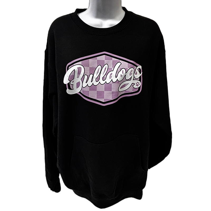 Bulldog Checkerboard Adult Pocket Crew