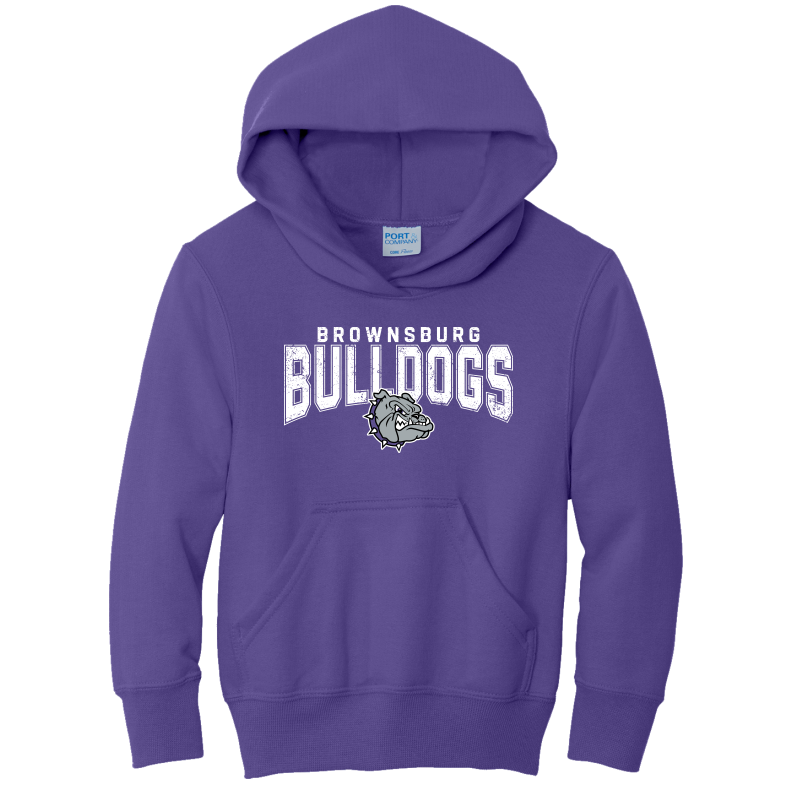 Distressed Bulldogs Youth Hoodie