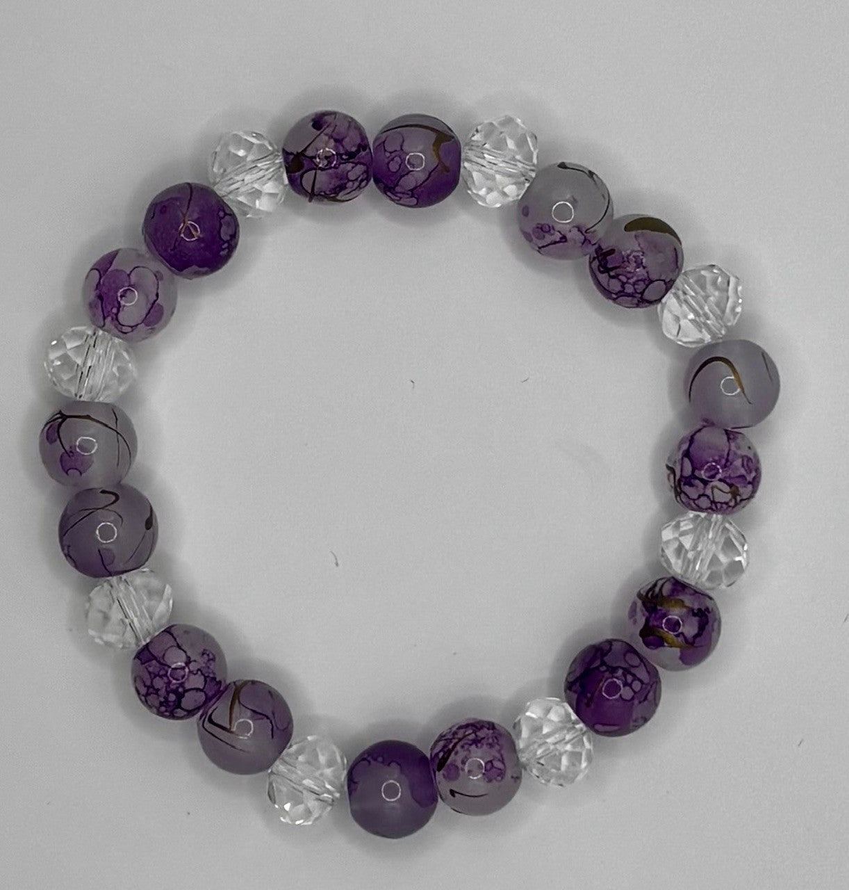 Bulldogs Glass Beaded Bracelet