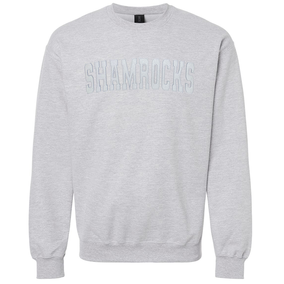 Classic Shamrocks Embroidered Glitter Crew