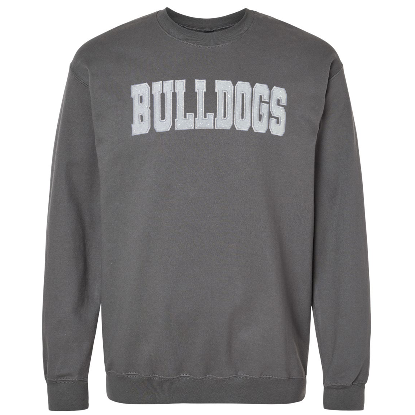 Classic Bulldogs Embroidered Glitter Crew