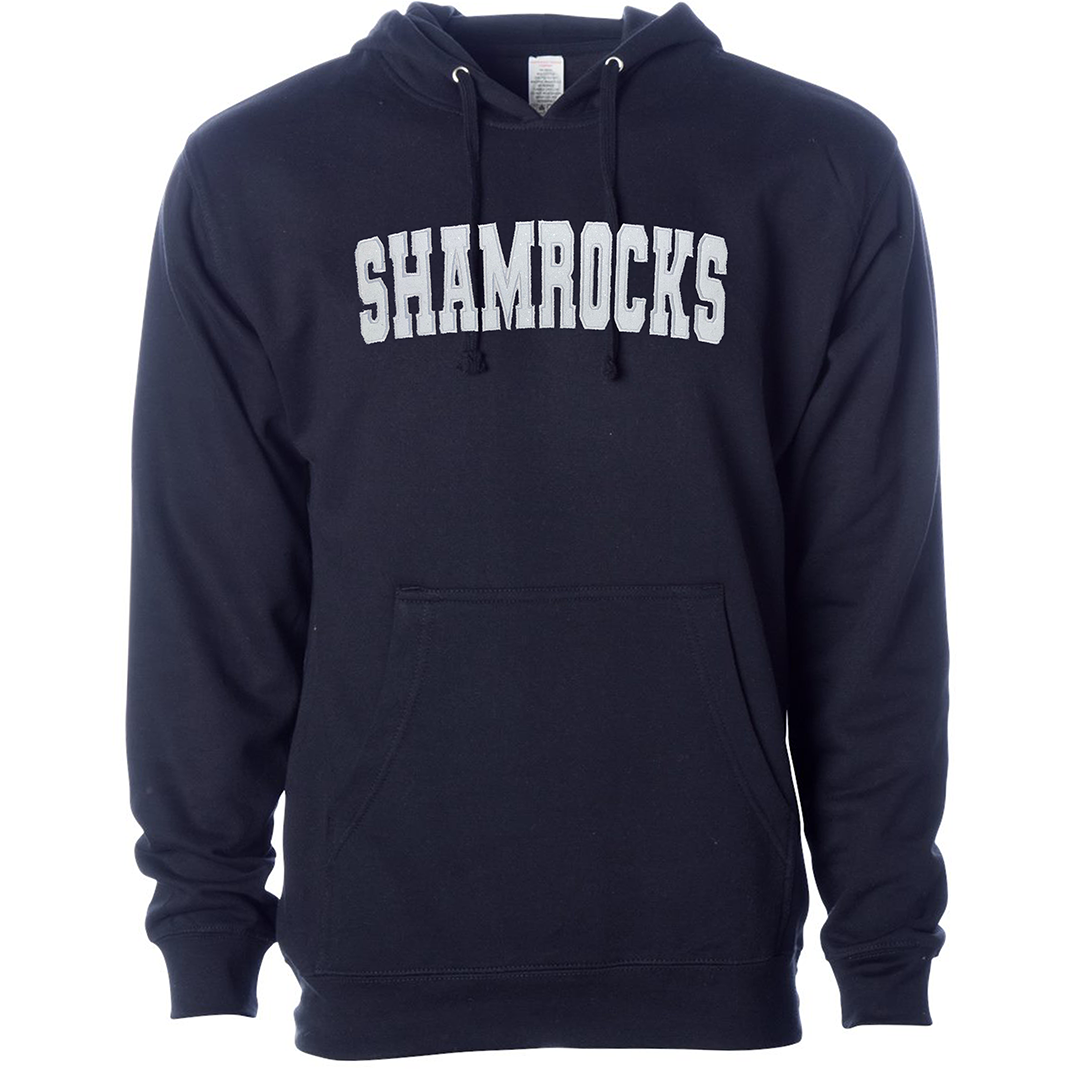 Classic Shamrocks Embroidered Glitter Hoodie