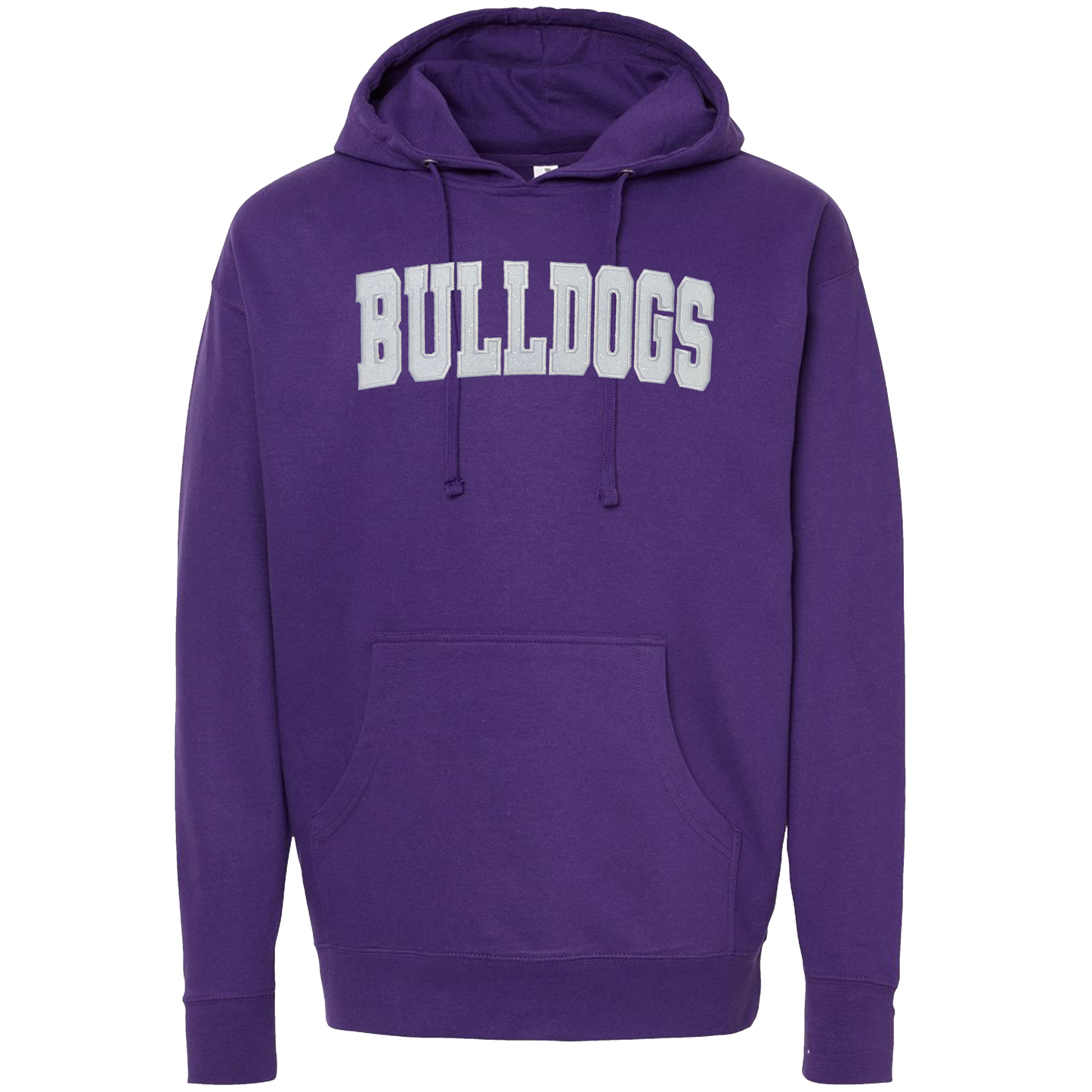 Classic Bulldogs Embroidered Glitter Hoodie