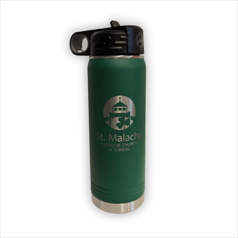 St. Malachy 20oz Laser Engraved Water Bottle