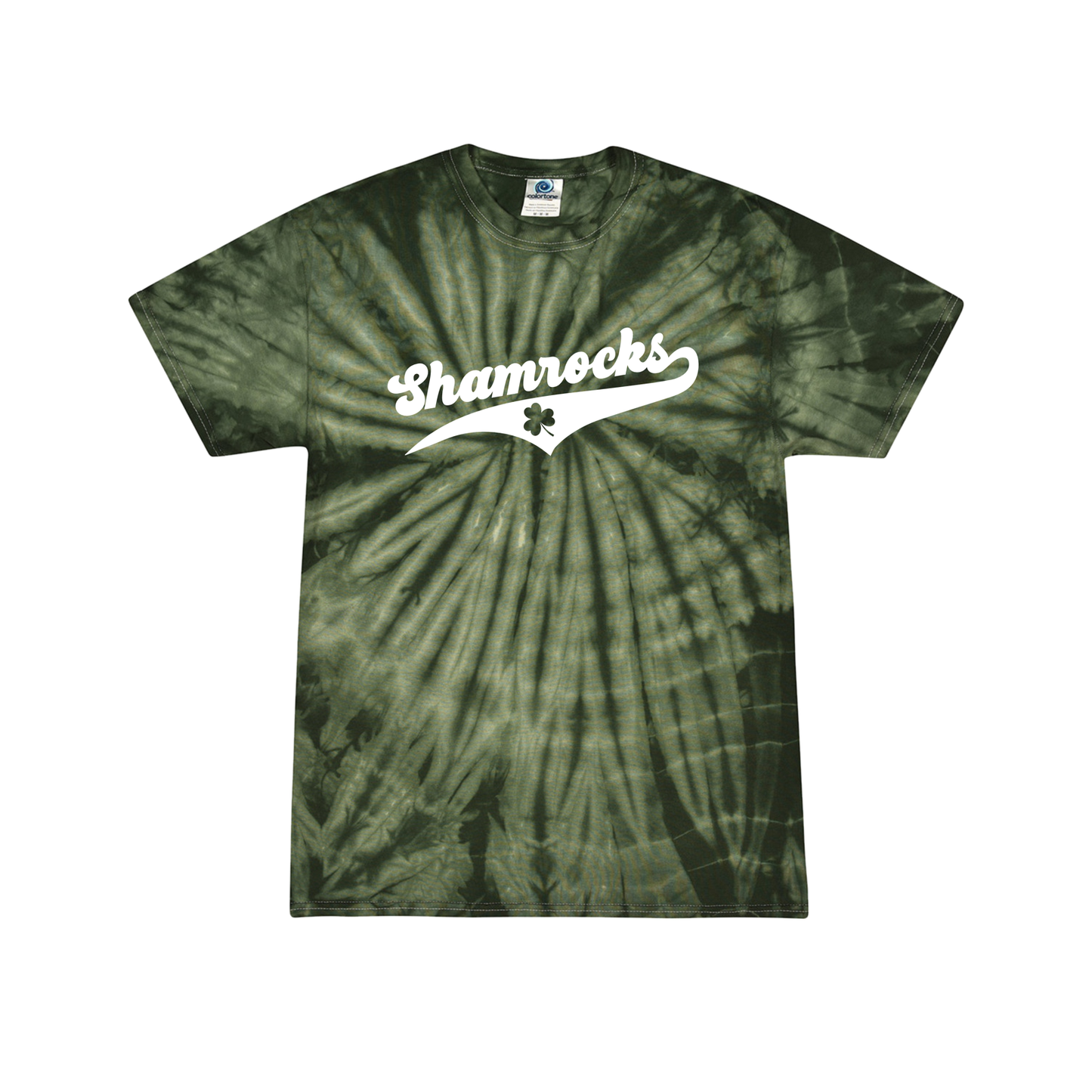 St Malachy Tie Dye Shamrocks Tee - Rose Promos