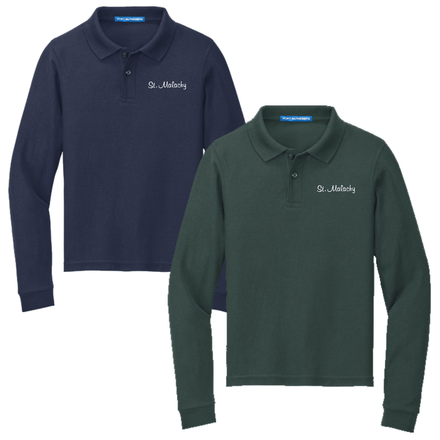On Demand St. Malachy Youth Long Sleeve Polo