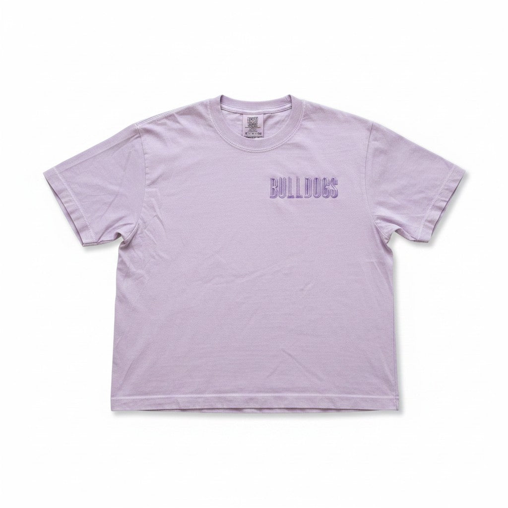 Garment Dyed Boxy Embroidered Tshirt