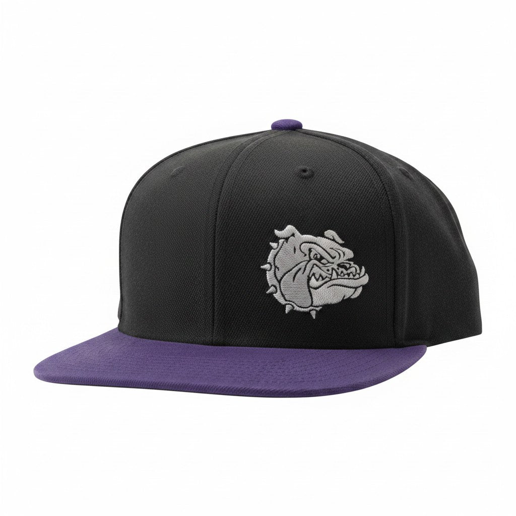 Bulldog purple/black Hat