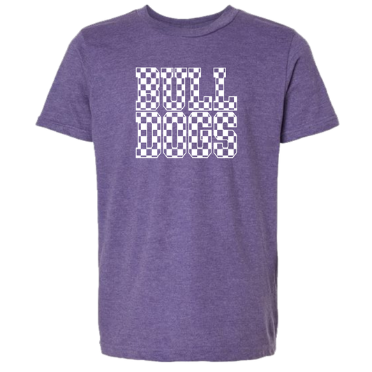 Bulldogs Checkered Youth Tee