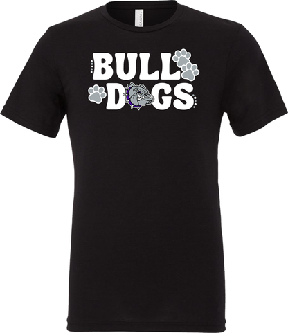 Bulldogs with Bulldog Head and Pawprints