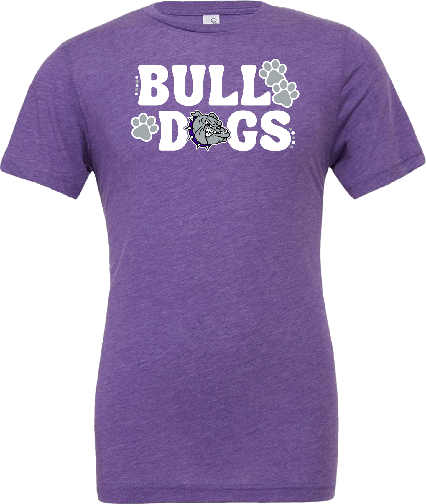 Bulldogs with Bulldog Head and Pawprints