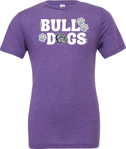 Bulldogs with Bulldog Head and Pawprints