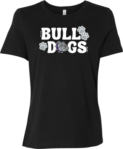 Bulldogs with Bulldog Head and Pawprints