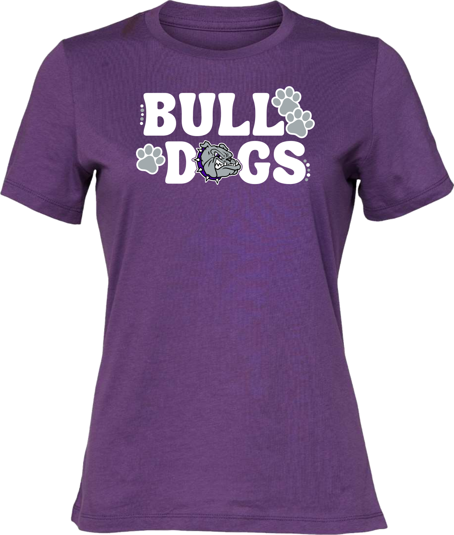 Bulldogs with Bulldog Head and Pawprints