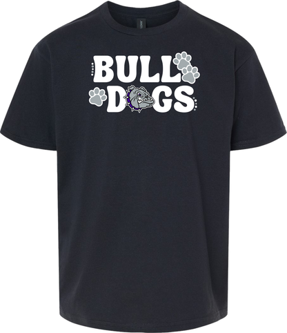Bulldogs with Bulldog Head and Pawprints