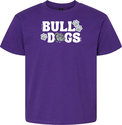 Bulldogs with Bulldog Head and Pawprints
