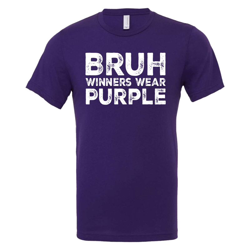 Winners Wear Purple Adult Tee