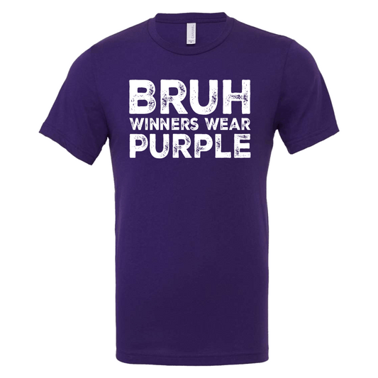 Winners Wear Purple Adult Tee