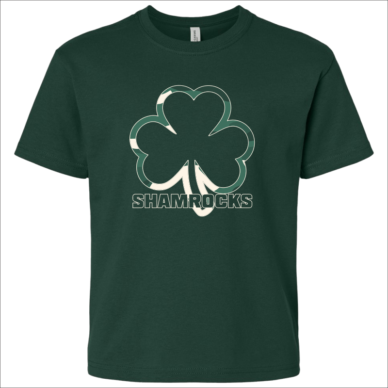 St. Malachy Camo Shamrock Youth Tee