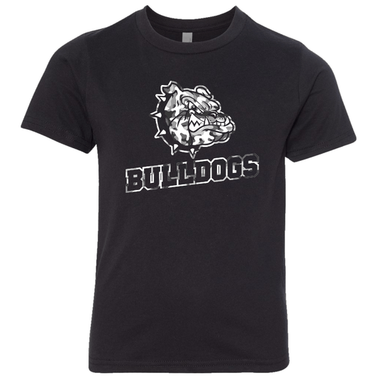 Black Camo Youth Bulldogs Tee