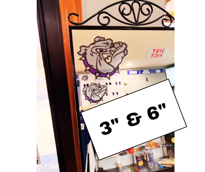 Bulldog Static Window Clings