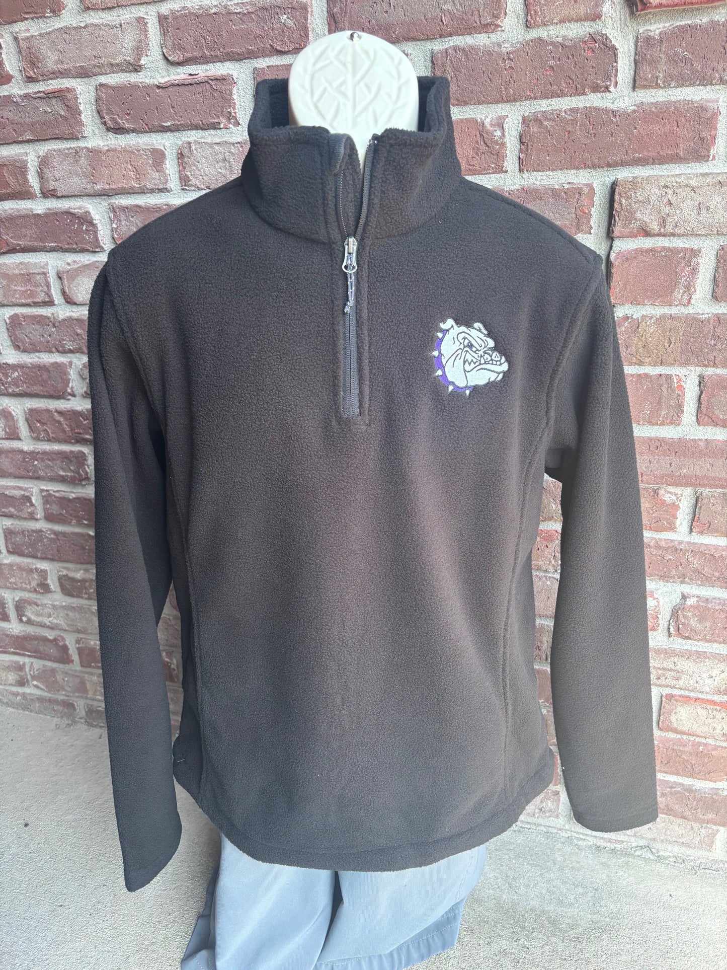 Men's 1/4 Zip Fleece Embroidered Jacket