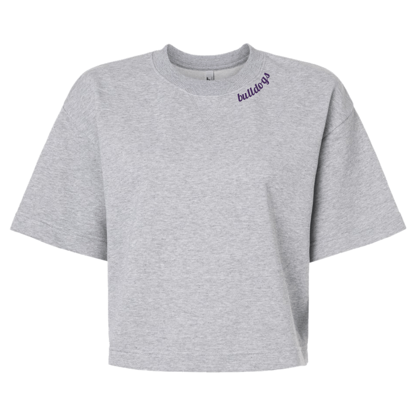 Ladies Embroidered Collar Boxy Top