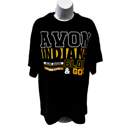 Avon Black & Gold Oversized Tee