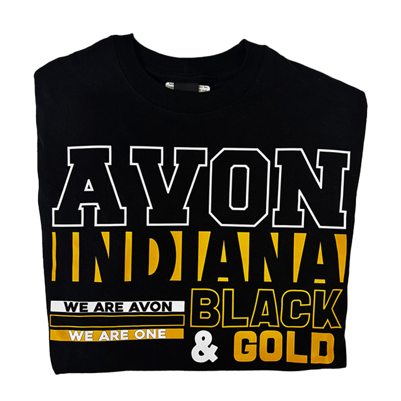 Avon Black & Gold Oversized Tee