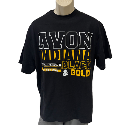 Avon Black & Gold Oversized Tee