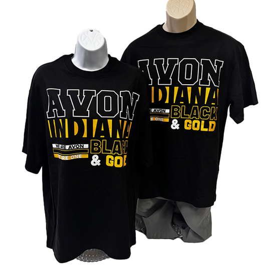 Avon Black & Gold Oversized Tee