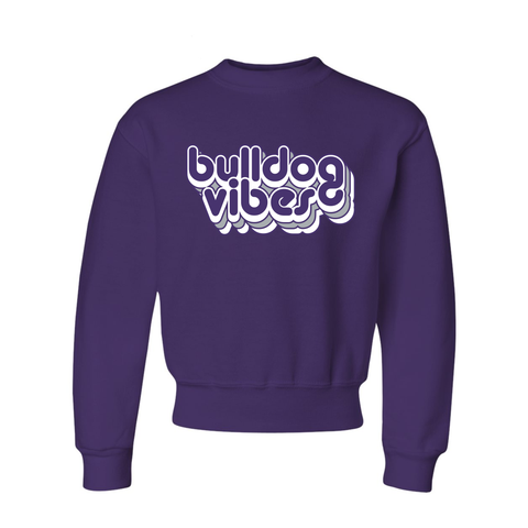 Bulldog Vibes Youth Crewneck Sweatshirt