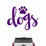 5" Dogs Car Decal