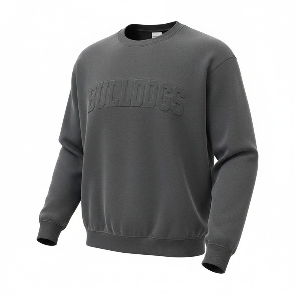 Bulldogs Embossed Crewneck