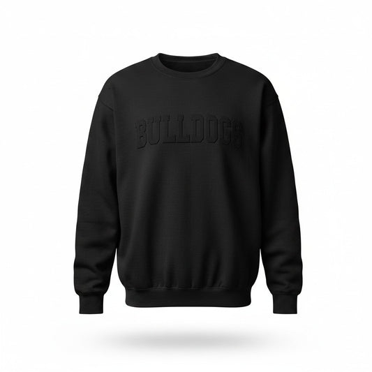 Bulldogs Embossed Crewneck