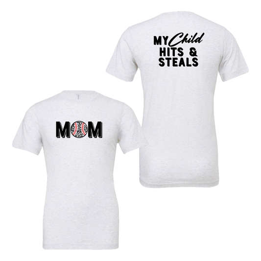 Baseball Mom Tee - Rose Promos