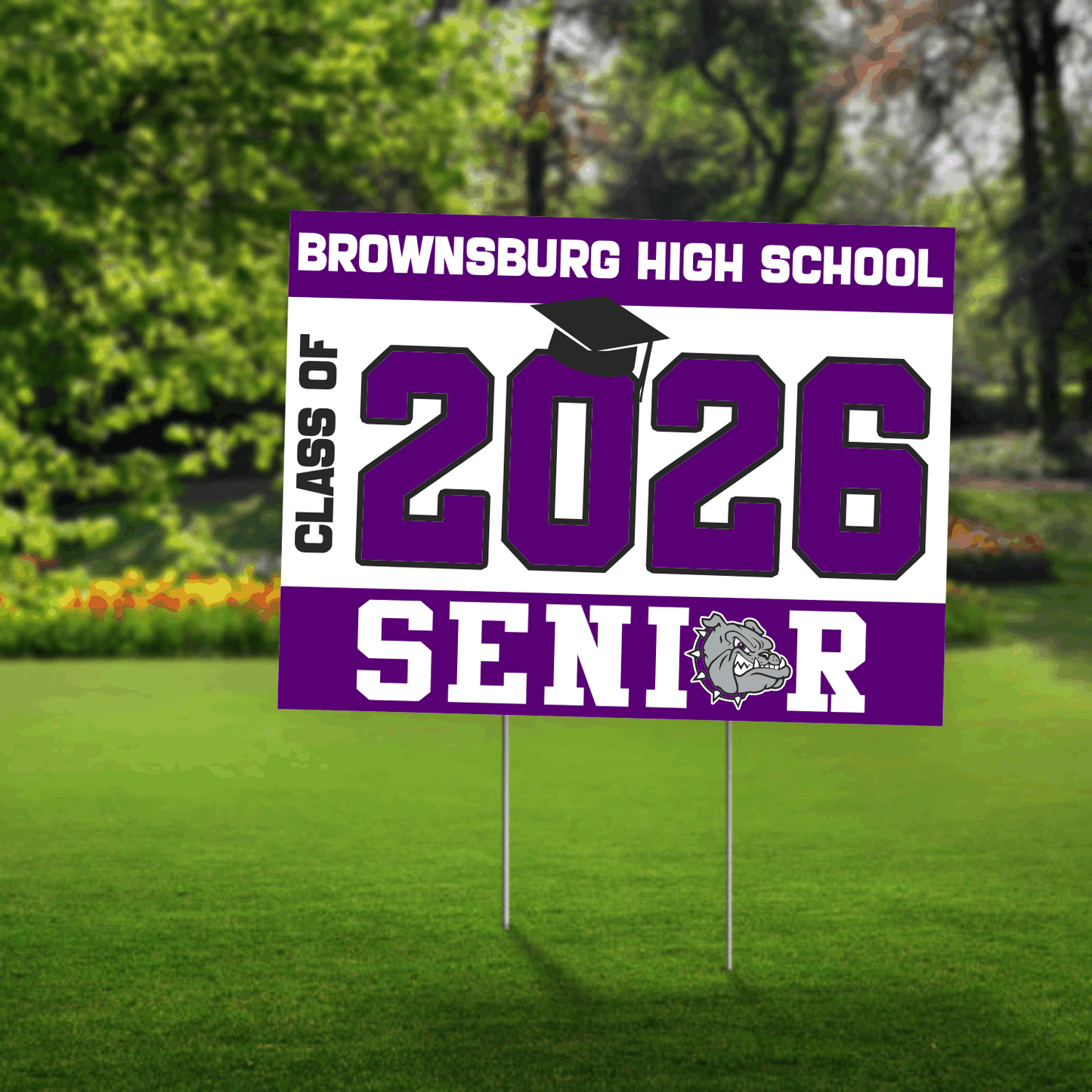 Brownsburg Senior 2026 Yard Sign