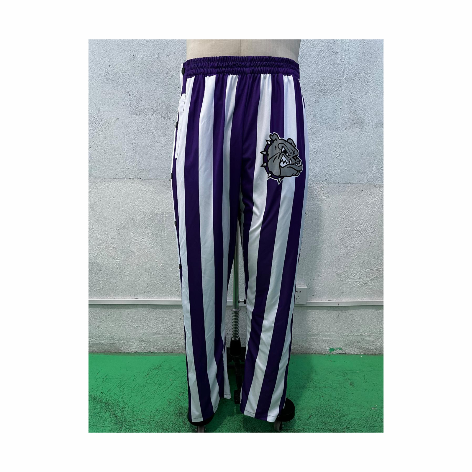 Brownsburg Bulldog Stripe Tearaway Pants - Rose Promos
