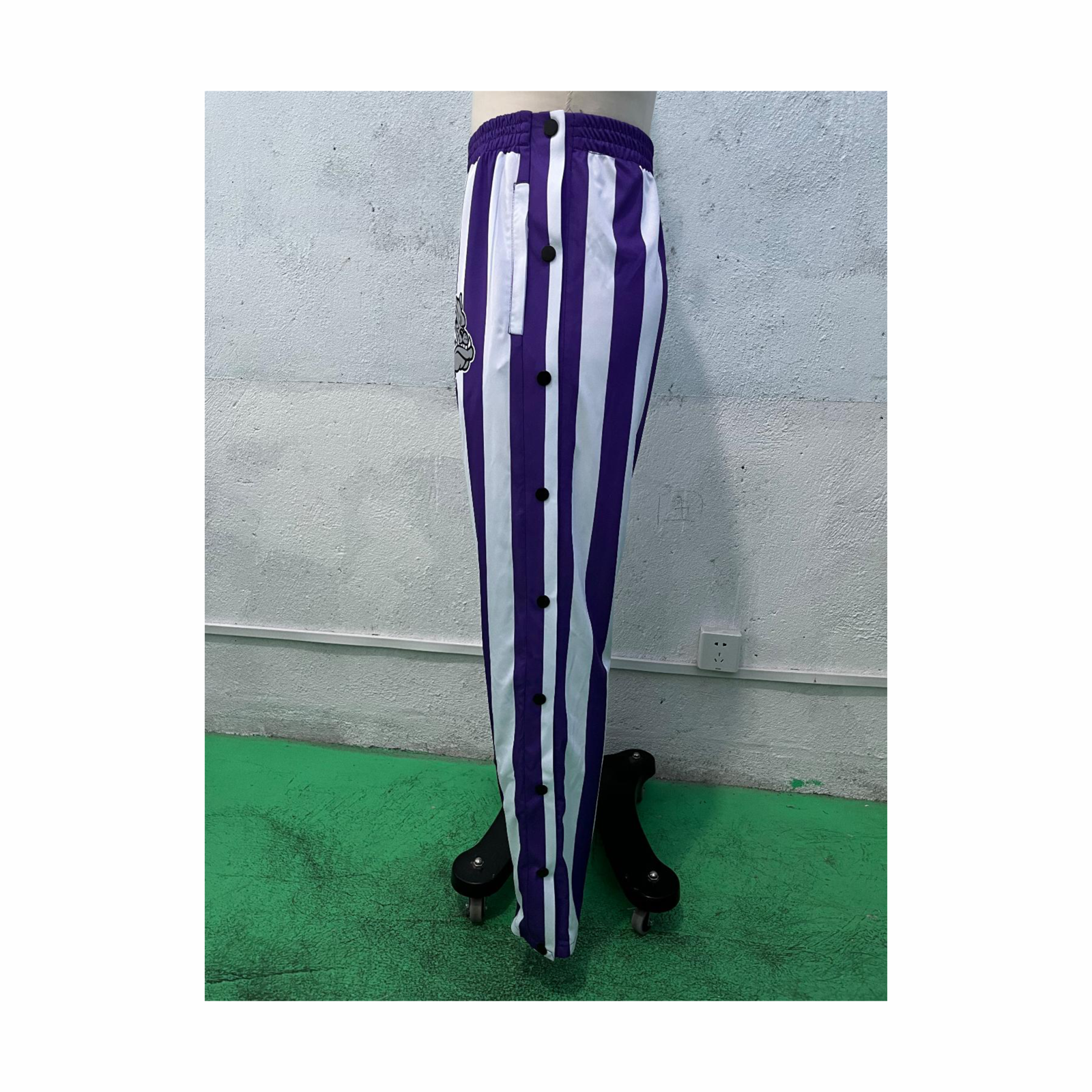 Brownsburg Bulldog Stripe Tearaway Pants - Rose Promos