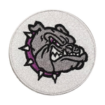 Brownsburg Embroidered Heat Transfer Bulldog Patches - Rose Promos