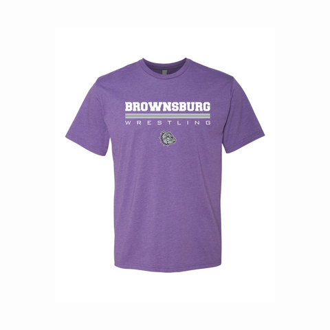 Brownsburg Youth Tri-Blend Wrestling Tee - Rose Promos