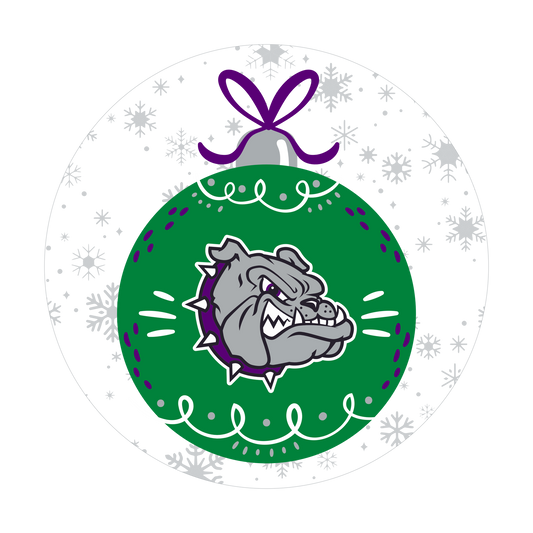 Bulldog Head Holiday Magnet - Rose Promos