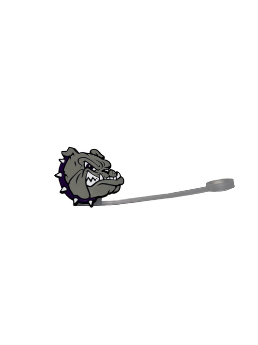 Bulldog Straw Topper - Rose Promos